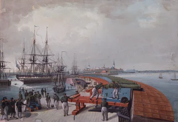 View of Revel, the Harbour and the Russian Coast Artillery
